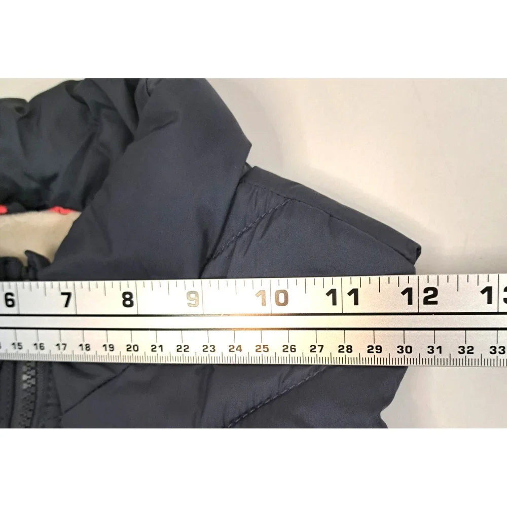 Old Navy Puffer Vest‎ Frost Free Fleece Lined Girls L 10-12 Blue Outdoors Cozy